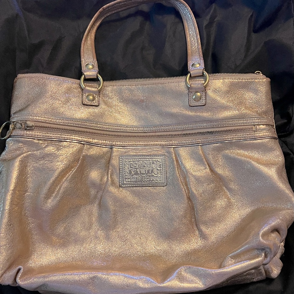 Coach Gold Shoulder Bag